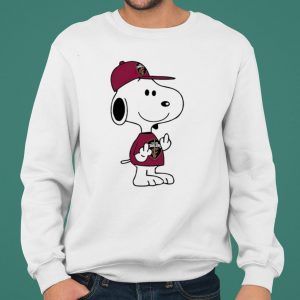 Snoopy Cleveland Cavaliers NBA Double Middle Fingers Fuck You shirt 4