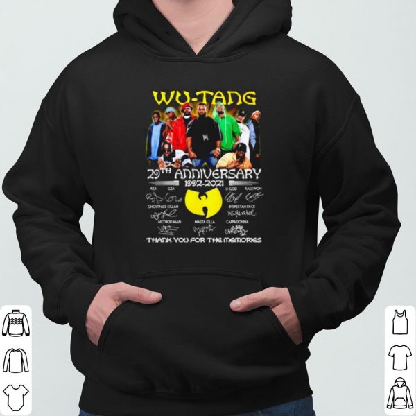 29 Years Of Wu-tang 1992 2021 Thank You For The Memories Signature shirt 3