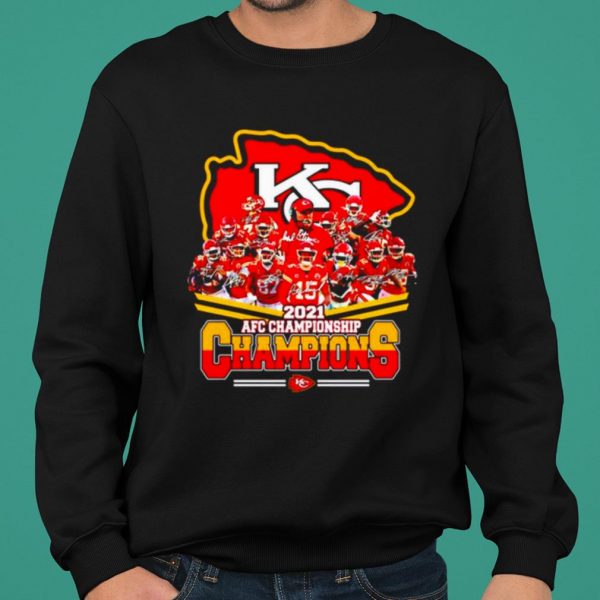 Kansas City Chiefs 2021 Afc Championship Champions Signatures shirt 2