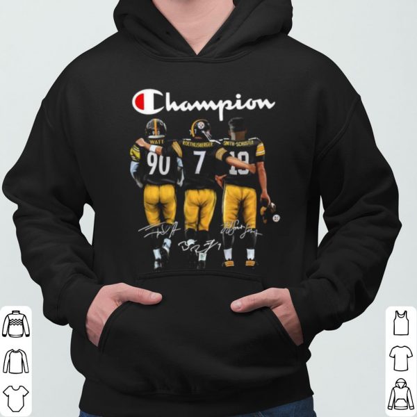 Champion Watt Roethlisberger and Smith Schuster Signatures shirt 3
