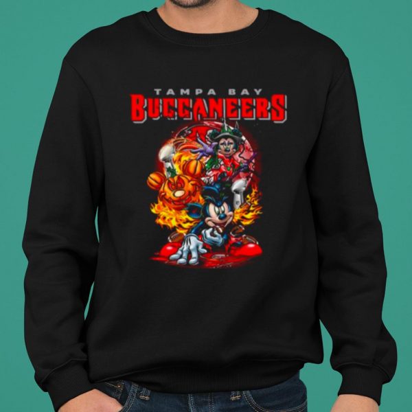Mickey Mouse Pumpkin Halloween With Tampa Bay Buccaneers 2021 shirt 2