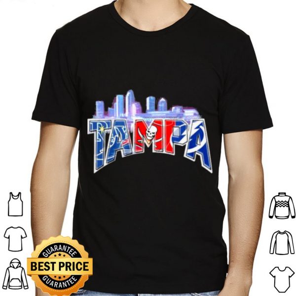 Tampa sports team Tampa Bay Rays Tampa Bay Lightning Tampa Bay Buccaneers Los Angeles City shirt 1