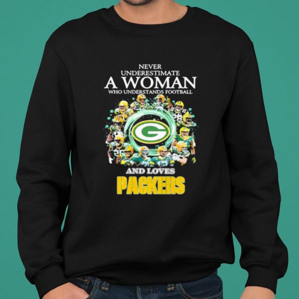 Never Underestimate A Woman Who Understand Football And Loves Packers shirt 2