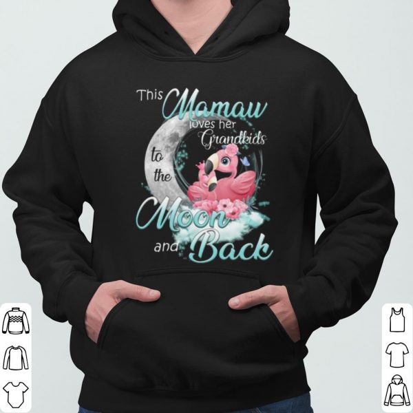 Flamingo This Mama Loves Her Grandkids To The Moon And Back shirt 3