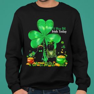 A Wee Bil Irish Today Cat Lucky Grass shirt 4