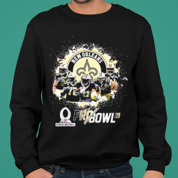 New Orleans Saints Signatures Football Team shirt 2
