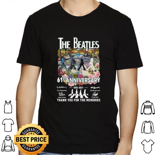 The Beatles 61st Anniversary Signature Thank You For The Memories shirt 1