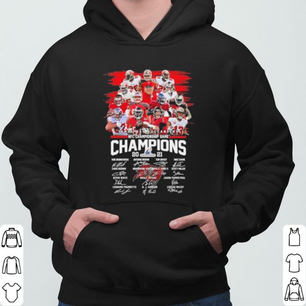 Tampa Bay Buccaneers Team Players 2021 Champions Nfc Championship Signatures shirt 3