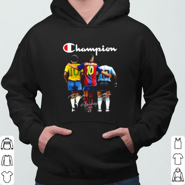 Champion Pele Ronaldinho Maradona Signature shirt 3