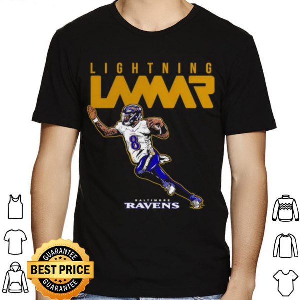 Lamar Jackson Baltimore Ravens Lightning Lamar shirt 1