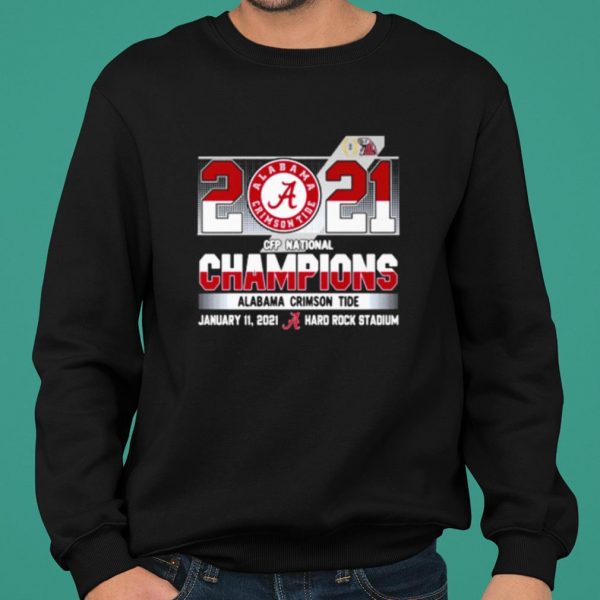 CFP Alabama 2021 National Champion Hard Rock Stadium shirt 2