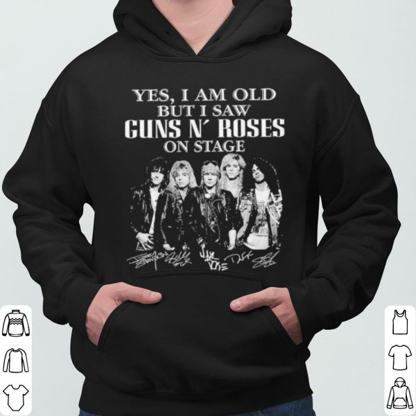Yes I Am Old But I Saw Guns N' Roses On Stage Signatures shirt 3