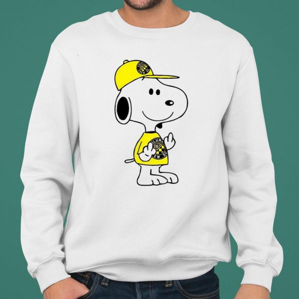 Snoopy Columbus Crew SC MLS Double Middle Fingers Fck You shirt 2