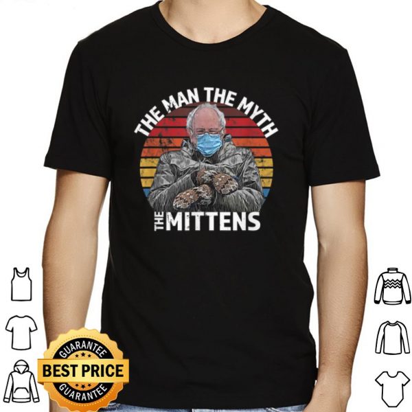 The Man The Myth The Mittens Inauguration Bernie Sanders Vintage shirt 1