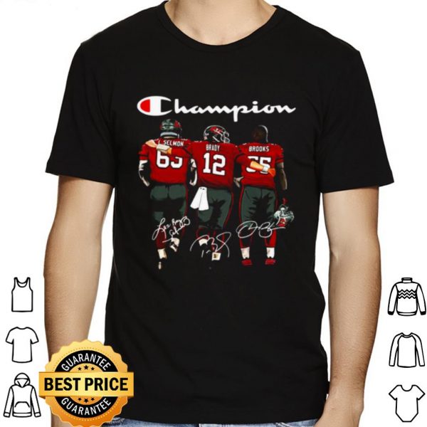 Champion Lee Roy Selmon Tom Brady Derrick Brooks Signatures shirt 1