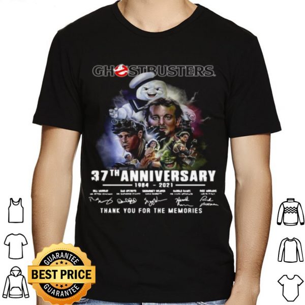 Ghostbusters 37th Anniversary Thank You For The Memories Signature shirt 1