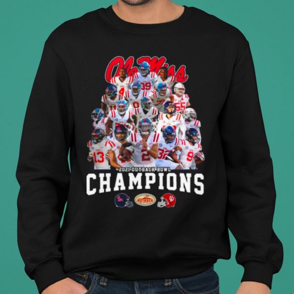 Ole Miss Football 2021 Outback Bowl Champions shirt 2