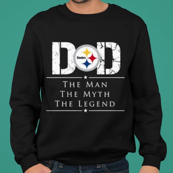 Dad Pittsburgh Steelers Football The Man The Myth The Legend shirt 2