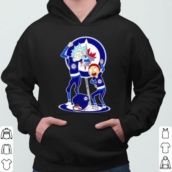 NHL Winnipeg Jets Rick and Morty shirt 3