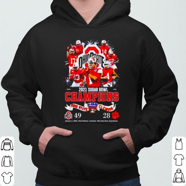 Ohio State 2021 Sugar Bowl Champions Ohio State 49 Clemson 28 shirt 3