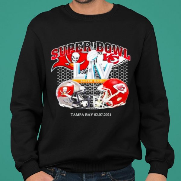 Super bowl kansas city chiefs and tampa bay buccaneers shirt 2