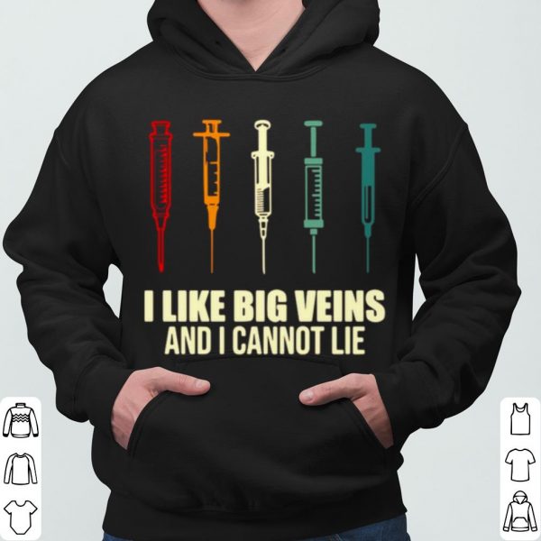 Needle I Like Big Veins And I Cannot Lie Vintage shirt 3