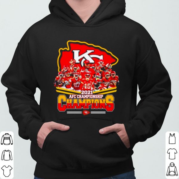 Kansas City Chiefs 2021 Afc Championship Champions Signatures shirt 3