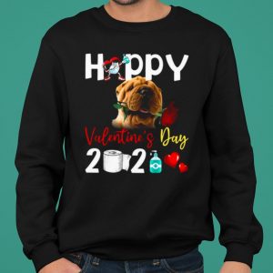 Shar Pei Happy Valentines Day With Toilet Paper 2021 shirt 4