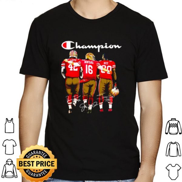 Champion Lott Montana Rice Signature 49ers Football shirt 1
