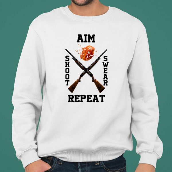 Trap Shooting Aim Shoot Swear Repeat shirt 2