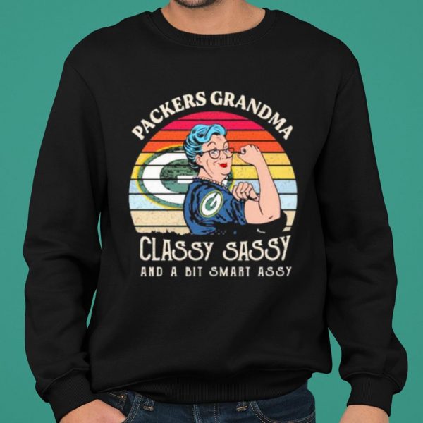 Packers Grandma Classy Sassy And A Bit Smart Assy Vintage shirt 2