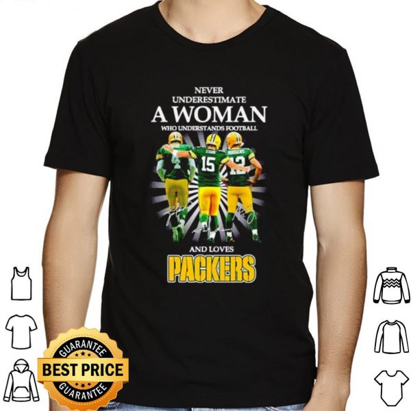 Never Underestimate A Woman Who Understands Football And Loves Packers shirt 1