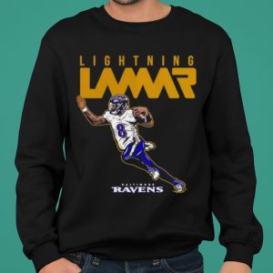 Lamar Jackson Baltimore Ravens Lightning Lamar shirt 4