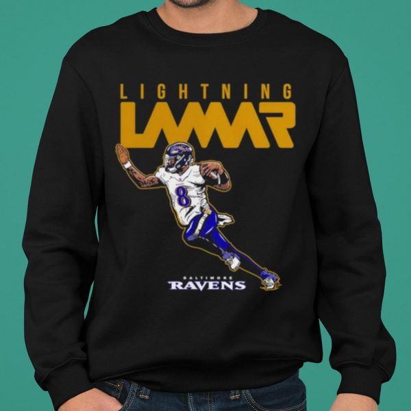 Lamar Jackson Baltimore Ravens Lightning Lamar shirt 2