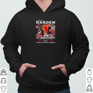 James Harden 12th Anniversary 2009 2021 Thank You For The Memories shirt 5