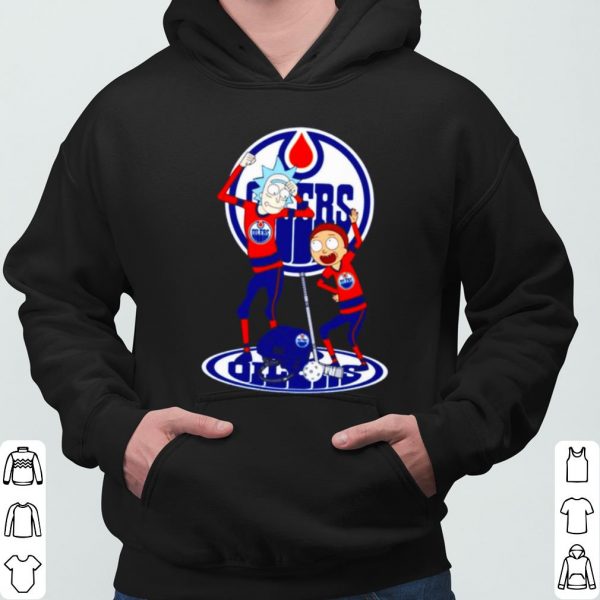 NHL Edmonton Oilers Rick and Morty shirt 3
