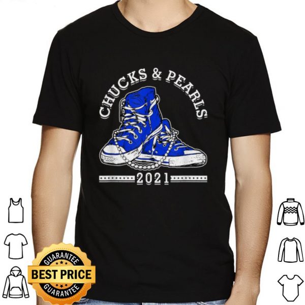 Chucks And Pearls Shirt Matching Mom Daughter Women Girls shirt 1