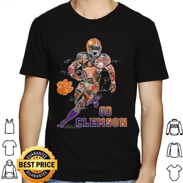 Players Go Clemson Tigers Football Signatures shirt 1