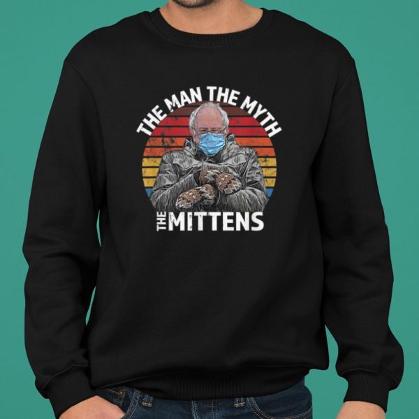 The Man The Myth The Mittens Inauguration Bernie Sanders Vintage shirt 2