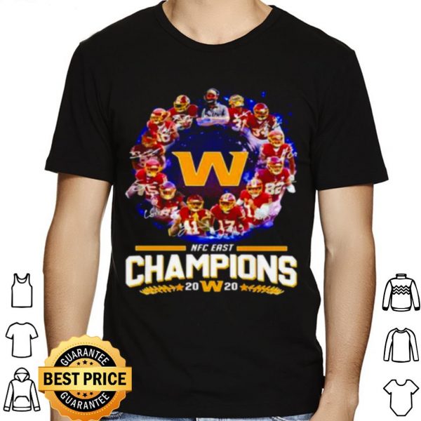 Washington Football Team Nfc East Champions 2020 Signatures shirt 1