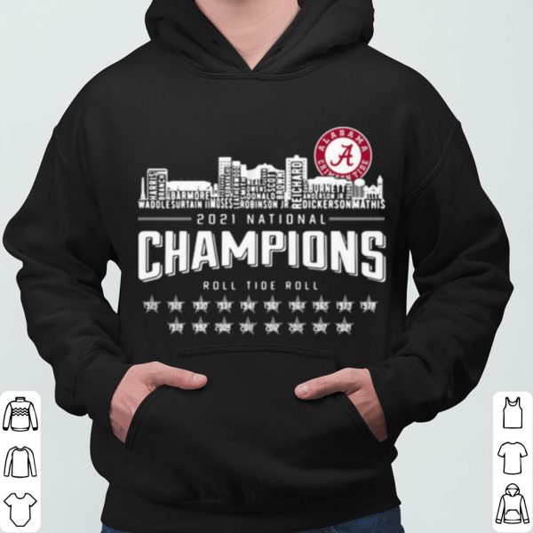 Crimson Tide 2021 national Champions roll Tide roll 1935 2021 shirt 3