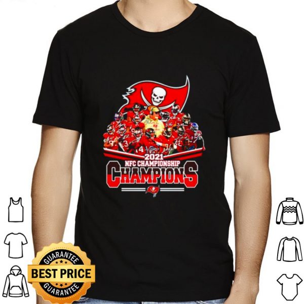 Tampa Bay Buccaneers 2021 Nfc Championship Champions Signatures shirt 1