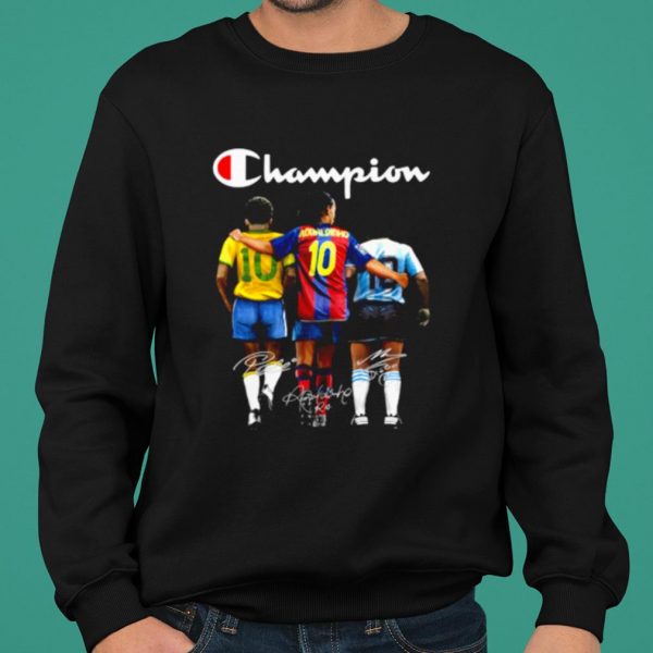 Champion Pele Ronaldinho Maradona Signature shirt 2