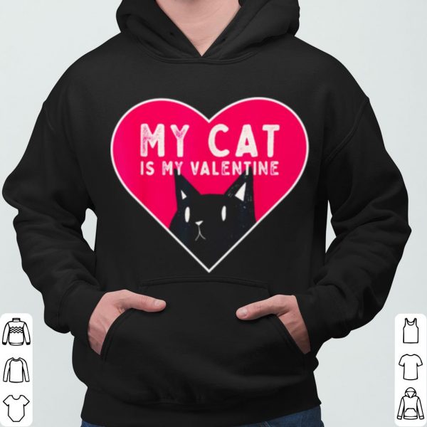 My Cat is My Valentine Kitten Love Heart shirt 3