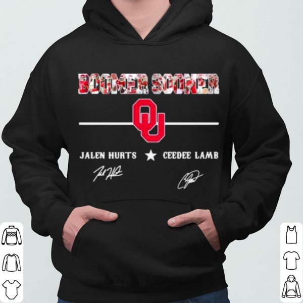 Boomner Sooner Jalen Hurt And Ceedee Lamb Signature shirt 3
