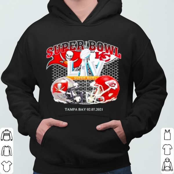 Super bowl kansas city chiefs and tampa bay buccaneers shirt 3