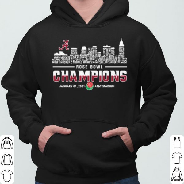 Alabama Crimson Tide Rose Champions January shirt 3