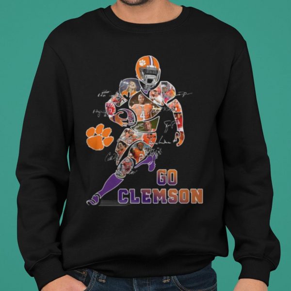 Players Go Clemson Tigers Football Signatures shirt 2