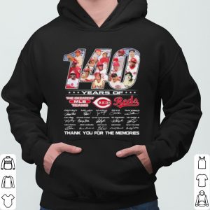 140 Years Of Cincinnati Reds Thank The You For Memories Signatures shirt 5