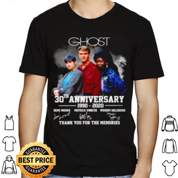 Ghost 30th Anniversary 1990 2020 Thank You For The Memories Signature shirt 1